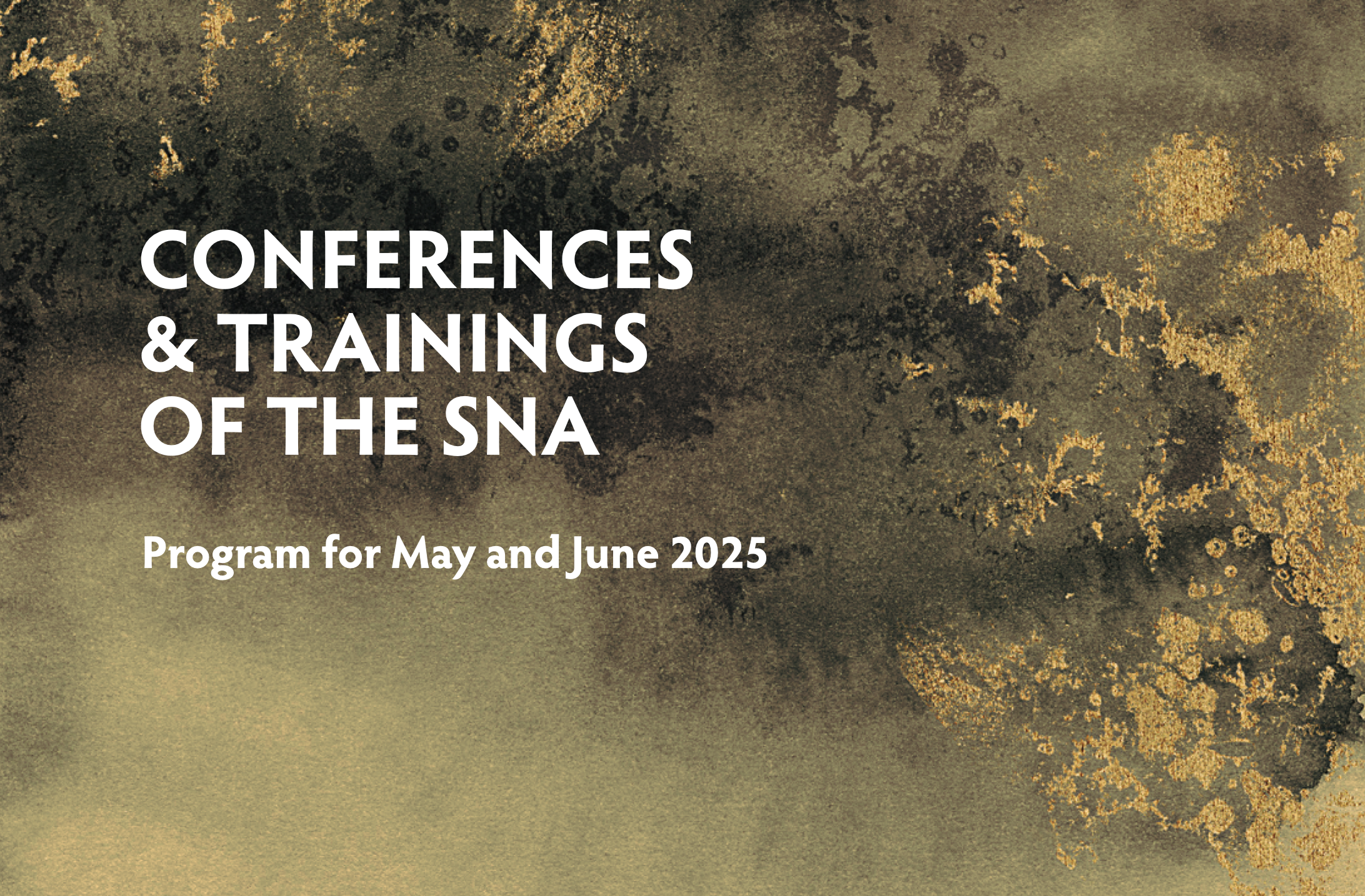 CONFERENCES & TRAININGS – PROGRAM FOR MAY AND JUNE