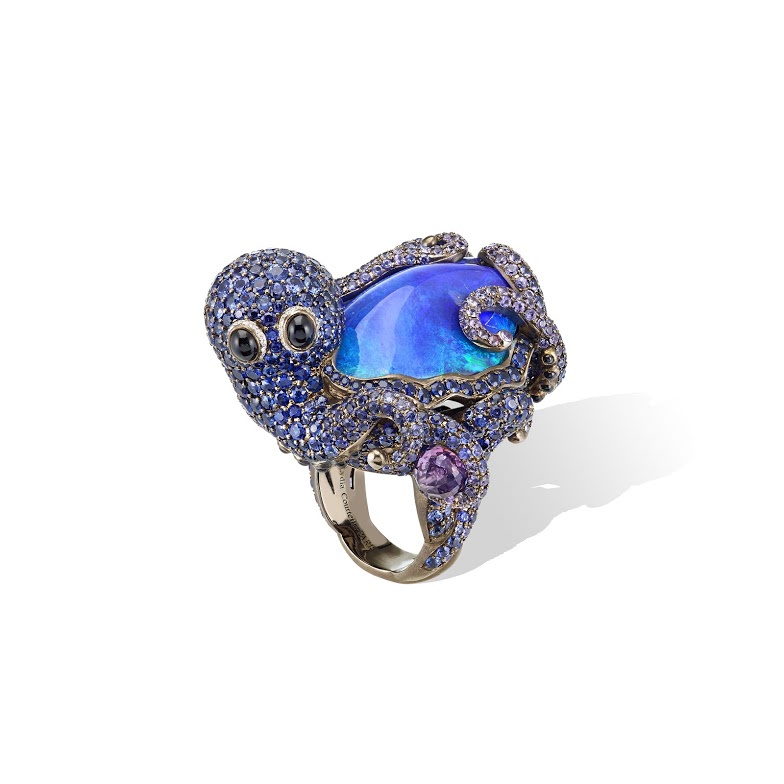 Bague "Octopus", collection "Deep sea"