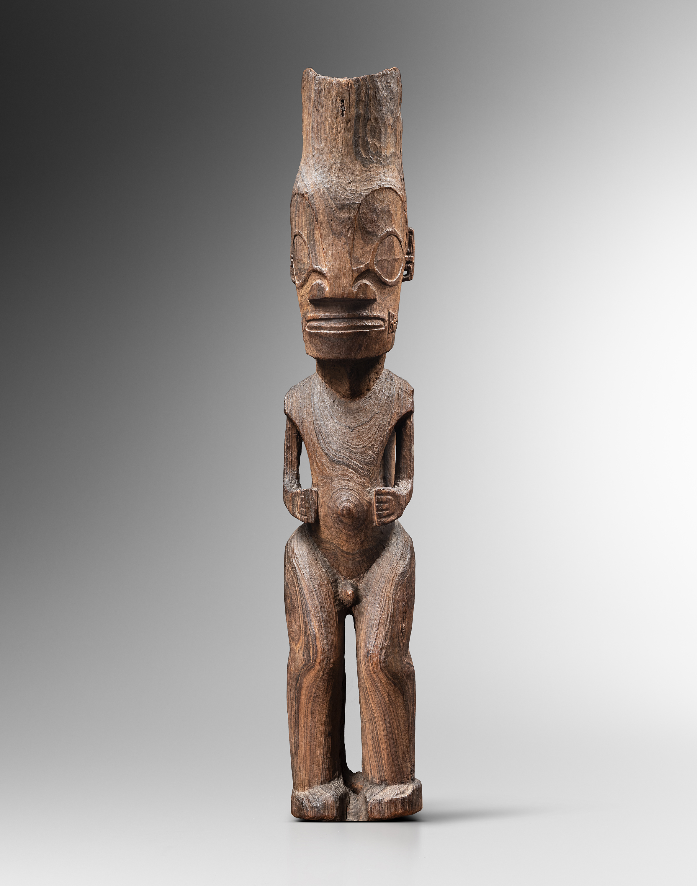 Statue cariatide tiki katina, Iles Marquises