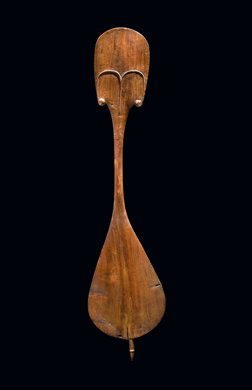 An extremely rare ceremonial dance paddle, or Rapa from Easter Island.