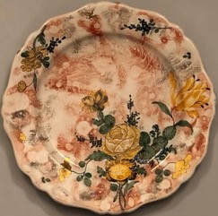 rare 18<sup>th</sup> century Marseille earthenware plate