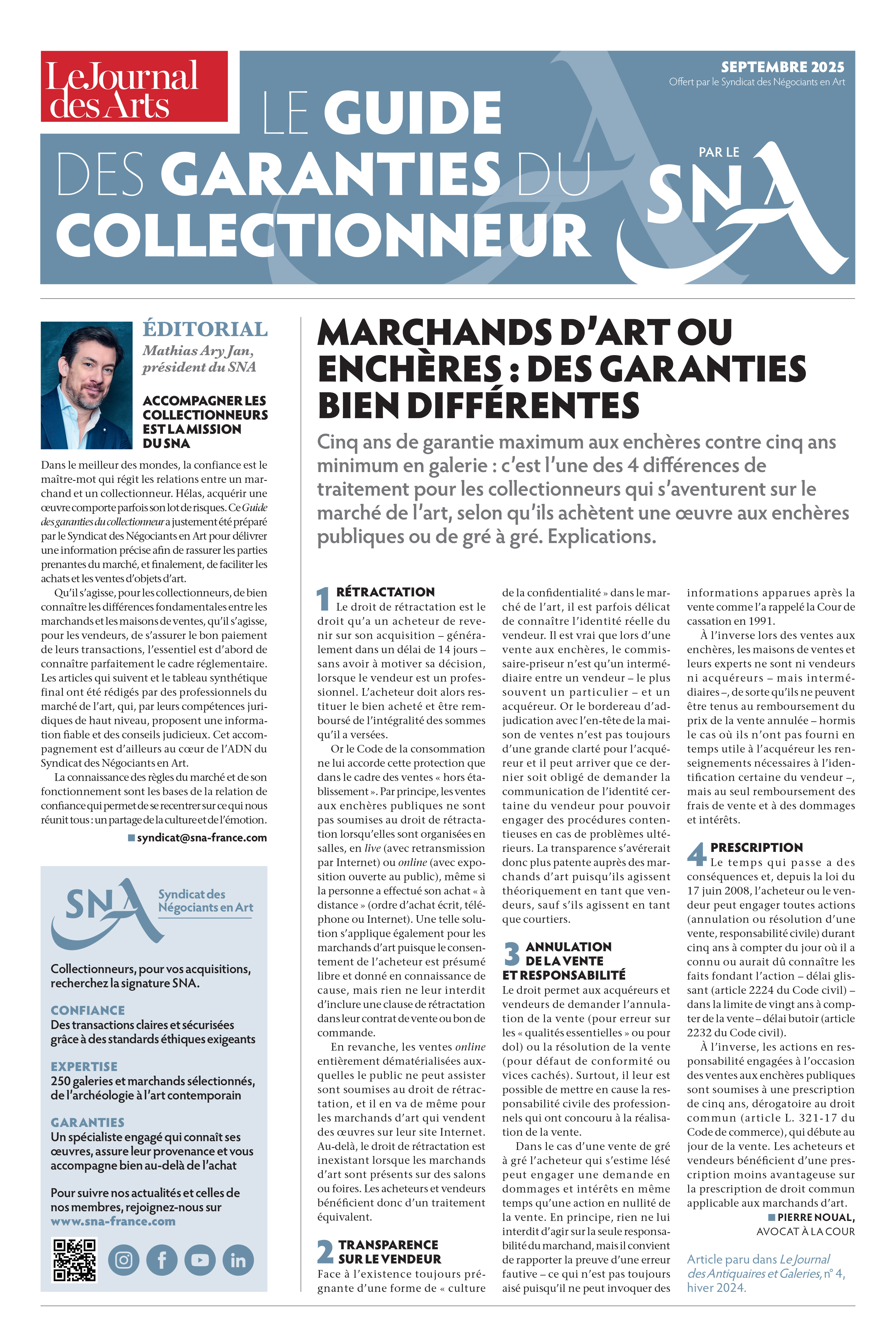LE GUIDE DES GARANTIES DU COLLECTIONNEUR