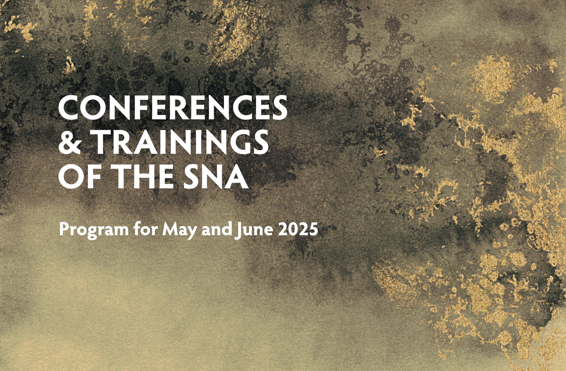 CONFERENCES & TRAININGS – PROGRAM FOR MAY AND JUNE
