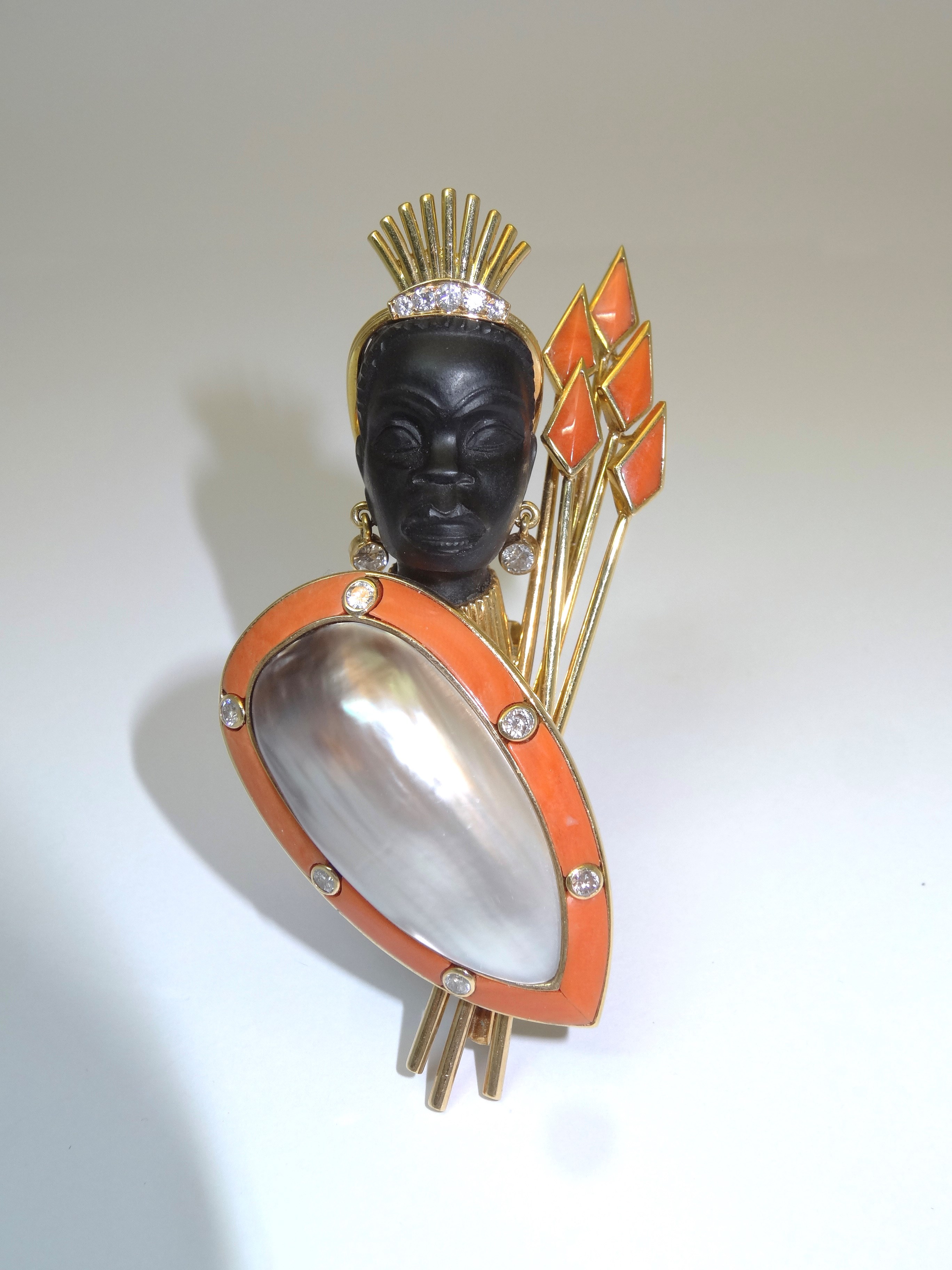 CARTIER Paris Brooch Maasaï